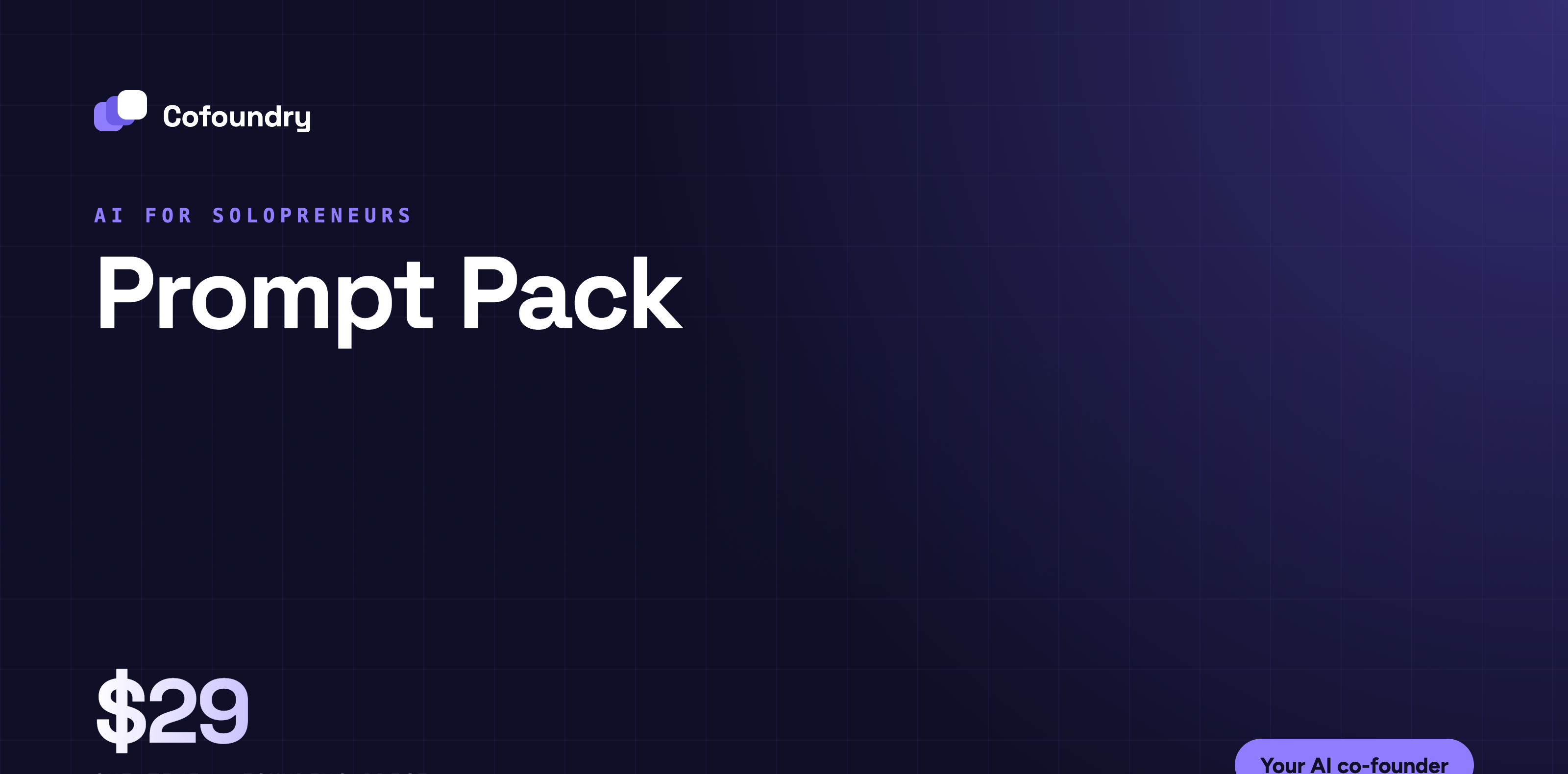 The Prompt Pack document — operator prompts with filled examples